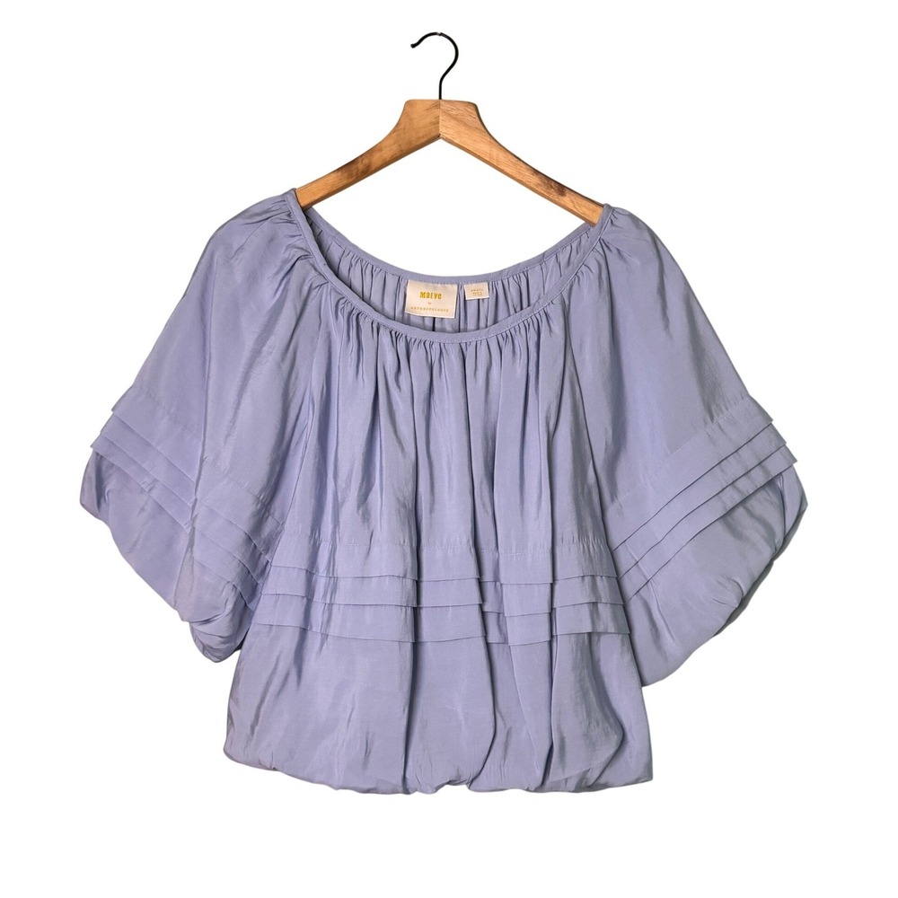 Maeve Lavender Off-Shoulder Blouse